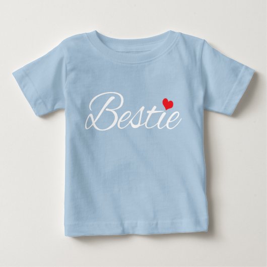 T-shirt Pour Bébé Bestie Baby Blue (Devant)