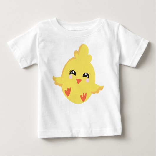 T-shirt Pour Bébé Beurre, Bébé Poulet, Petit Poulet, Beurre (Devant)