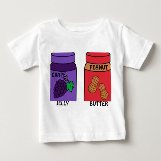 T-SHIRT POUR BÉBÉ BEURRE D'ARROSSE ET ROBE DE JELLES (Devant)