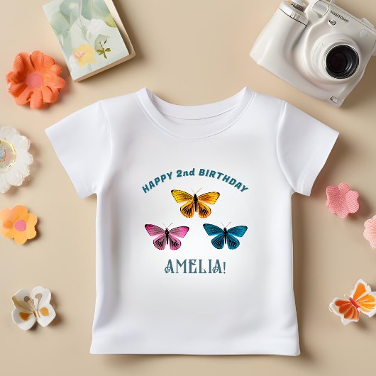 T-shirt Pour Bébé Beurre mignonne Fille Anniversaire Invité d'honneu