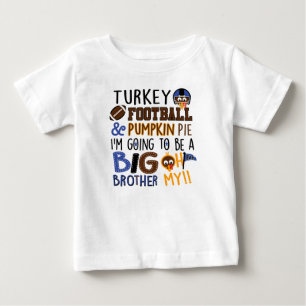 T-shirt Pour Bébé Bib Frère Faire-part Chemise Thanksgiving