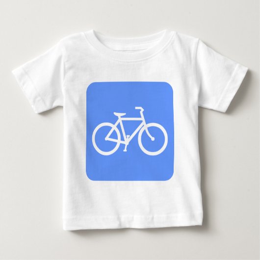 T-shirt Pour Bébé Bicyclette - Bleu bébé (Devant)