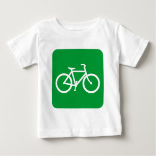 T-shirt Pour Bébé Bicyclette - Vert laiton