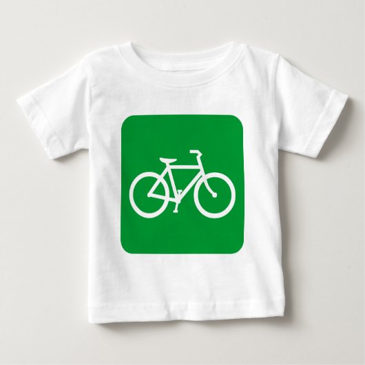 T-shirt Pour Bébé Bicyclette - Vert laiton (Devant)