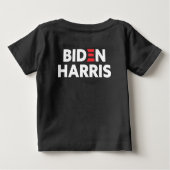 T-shirt Pour Bébé Biden / Harris Support électoral Black (Dos)