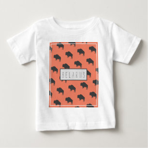 T-shirt Pour Bébé Biélorussie Bison З Biélorusse у б р Б а е л de