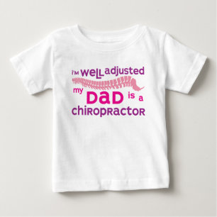 T-shirt Pour Bébé Bien Ajusté - Mon Père Est Un Chiropraticien