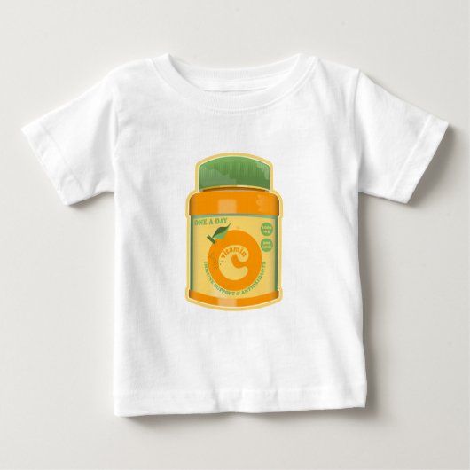 T-shirt Pour Bébé Bien-être vitamine C (Devant)