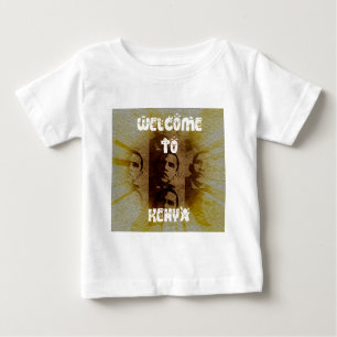 T-shirt Pour Bébé Bienvenue au Kenya avec Obama Collage