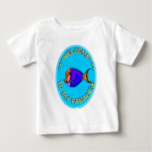T-SHIRT POUR BÉBÉ BIENVENUE DANS MON PARADIS