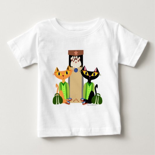 T-shirt Pour Bébé Big Alley Cats (Devant)