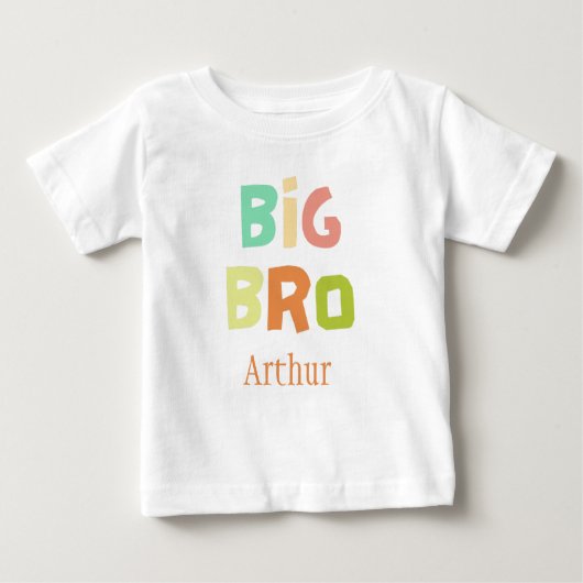 T-shirt Pour Bébé Big Bro (Devant)