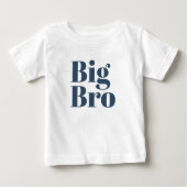T-shirt Pour Bébé Big Bro | Marine Matching Famille de frères (Devant)