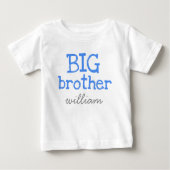 T-shirt Pour Bébé Big Brother (Devant)