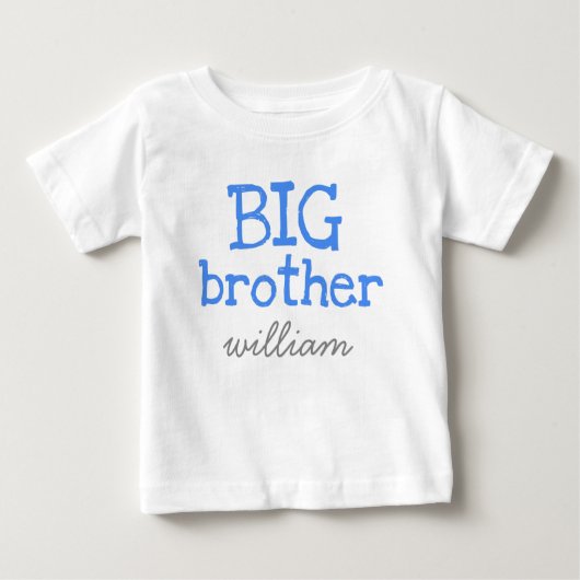 T-shirt Pour Bébé Big Brother (Devant)