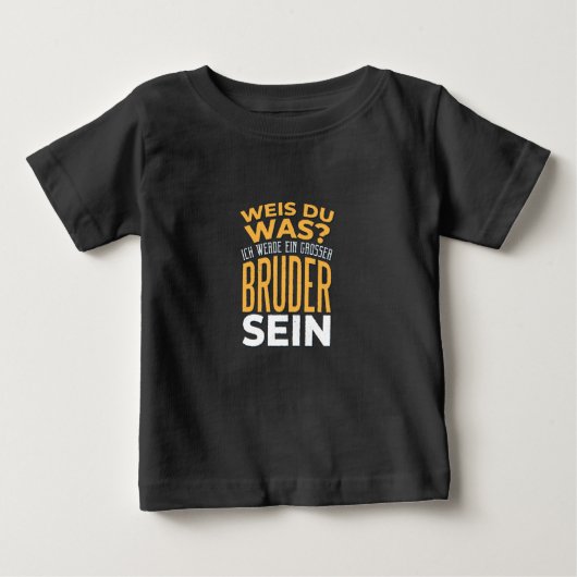 T-shirt Pour Bébé Big Brother (Devant)