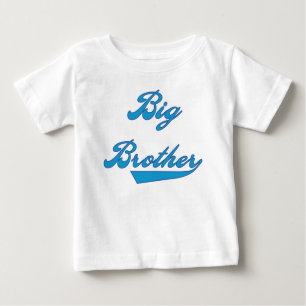 T-shirt Pour Bébé Big Brother Blue Text