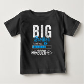 T-shirt Pour Bébé Big Brother Chargement 2026, Promu À Big Brother (Devant)