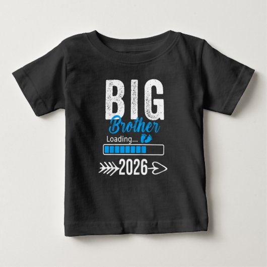 T-shirt Pour Bébé Big Brother Chargement 2026, Promu À Big Brother (Devant)