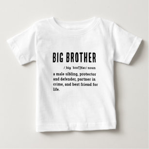 T-shirt Pour Bébé Big Brother Définition promotion frère personnalis
