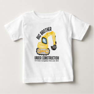 T-shirt Pour Bébé Big Brother en construction, Brother Digger