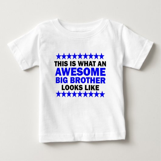 T-shirt Pour Bébé Big Brother génial (Devant)