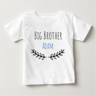T-shirt Pour Bébé Big brother Personalized name