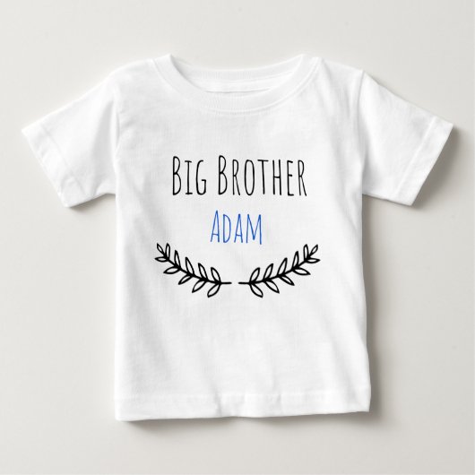 T-shirt Pour Bébé Big brother Personalized name (Devant)