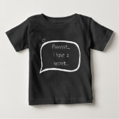 T-shirt Pour Bébé Big Brother secret reveal customizable date (Devant)