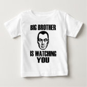 T-shirt Pour Bébé Big Brother vous regarde (Devant)