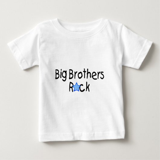 T-shirt Pour Bébé Big Brothers Rock (Devant)