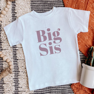T-shirt Pour Bébé Big Sis   Famille Mauve Matching