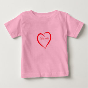T-shirt Pour Bébé "Big Sister – Cute & Confident Design"