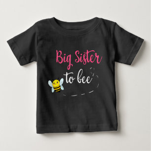 T-shirt Pour Bébé Big sister to bee