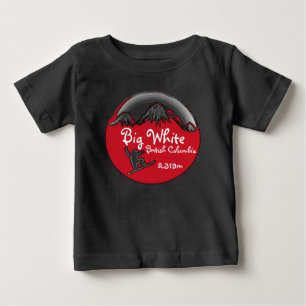 T-shirt Pour Bébé Big White Colombie-Britannique rouge
