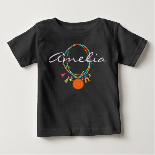 T-shirt Pour Bébé Bijoux Boho habillé en tee-shirt top fille