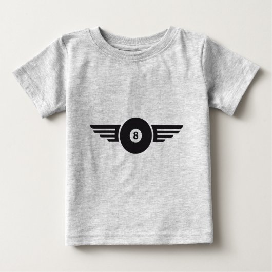 T-shirt Pour Bébé Billard 8 (Devant)