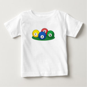 T-shirt Pour Bébé Billard Billard Ballons de billard