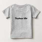 T-shirt Pour Bébé Bimbo taïwanais (Dos)