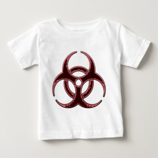 T-shirt Pour Bébé Bio symbole rouillé de risque (Devant)