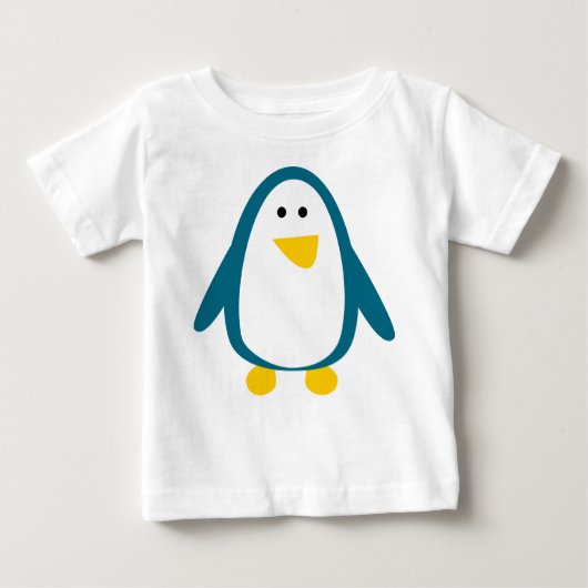 T-shirt Pour Bébé Bird, Penguin, Animal (Devant)