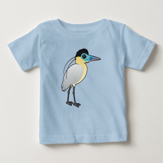 T-shirt Pour Bébé Birdorable Capped Heron (Devant)