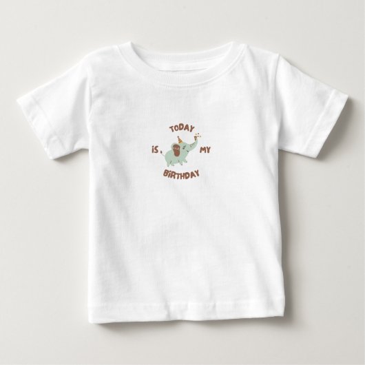 T-shirt Pour Bébé birthday (Devant)