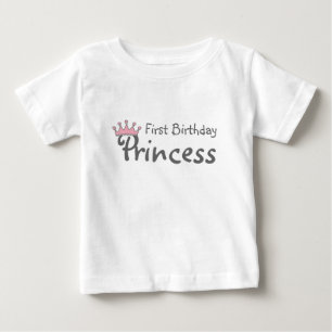 T-shirt Pour Bébé Birthday Princess Crown