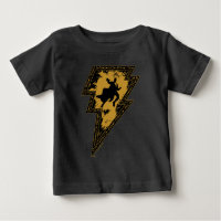 Black Adam Distressed Lightning Bolt Graphic