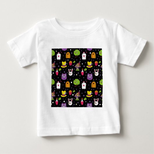 T-shirt Pour Bébé Black Wonderland (Devant)