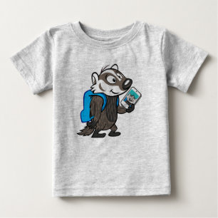 T-shirt Pour Bébé Blaireau Selfie de boomer du raton laveur de