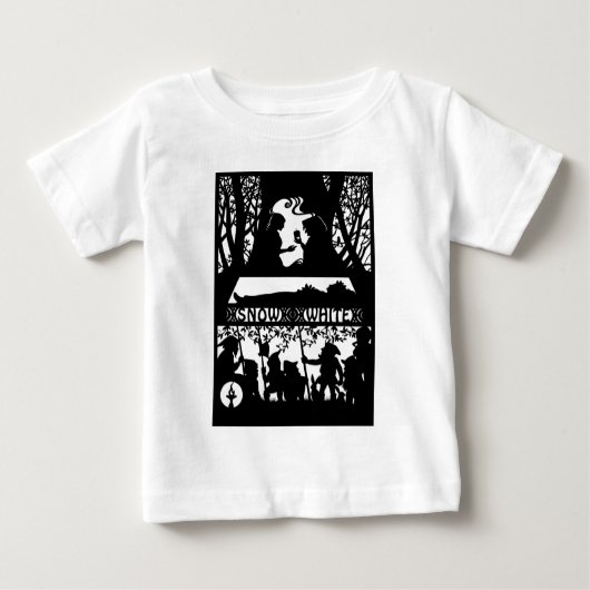 T-shirt Pour Bébé Blanc (Devant)