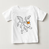 T-shirt Pour Bébé Blanc d'aire (Devant)