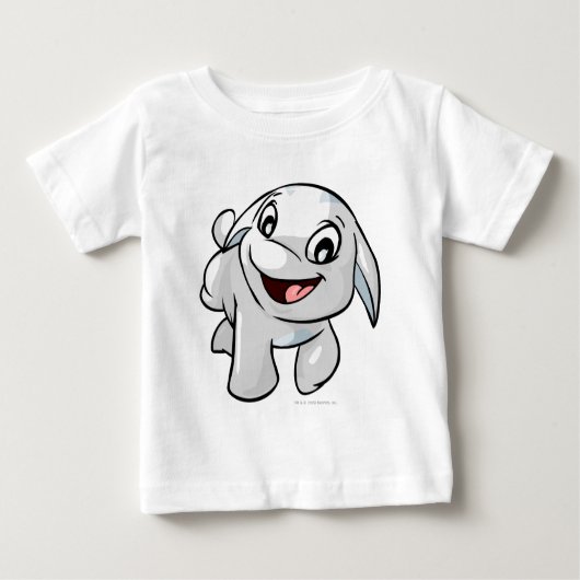 T-shirt Pour Bébé Blanc de Poogle (Devant)